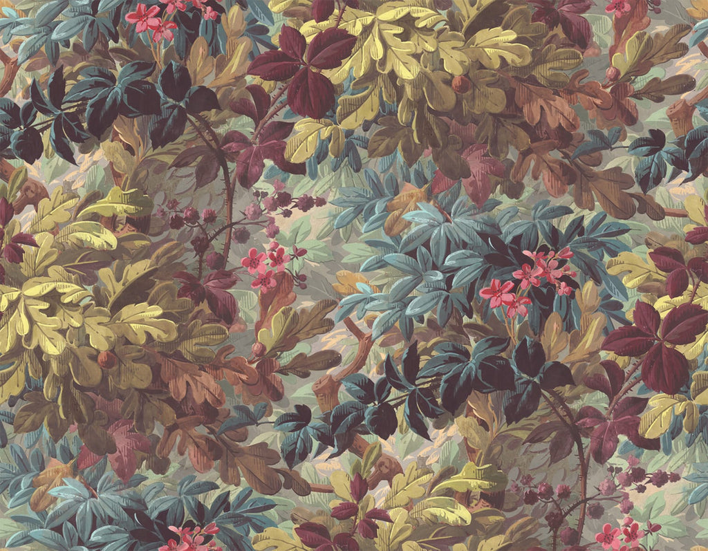 Raspeys, Floral Pattern Wallpaper closeup