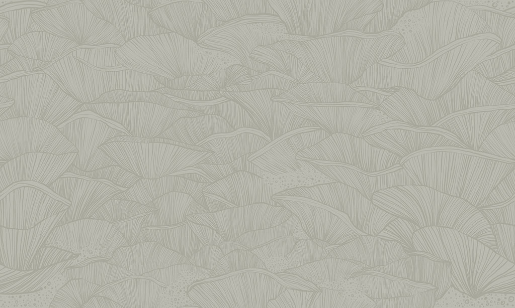 Saltwater Ripples, Pattern Wallpaper in Green close up