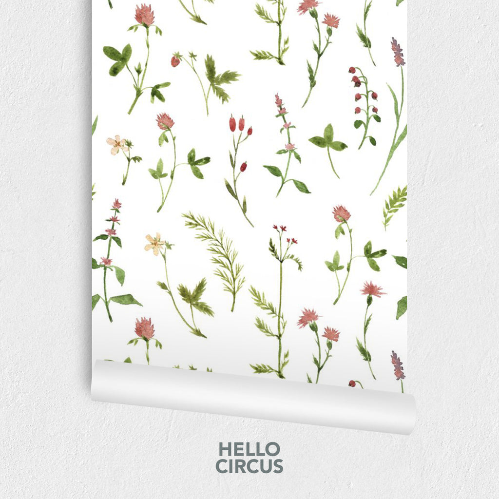 Lila floral wallpaper closeup