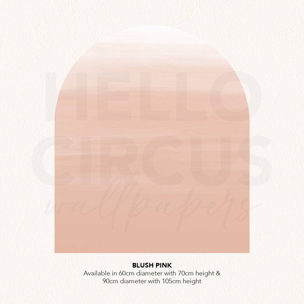 Dome Ombre Gradient Wall Decal closeup