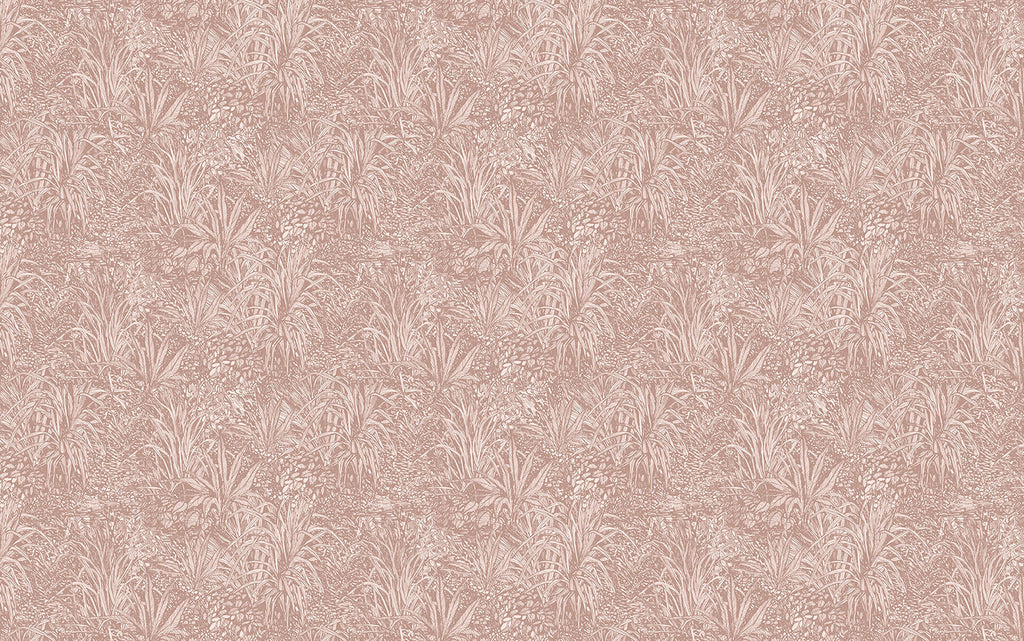 Amazon, Botanical Pattern Wallpaper in blush pink close up 