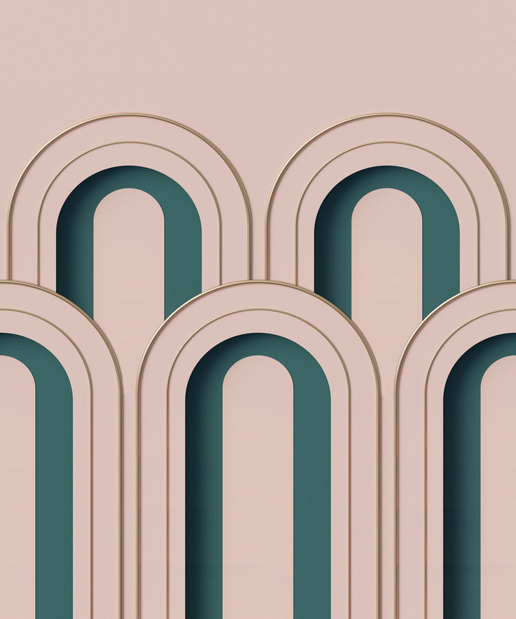 Arch Decor, Geometric Wallpaper close up