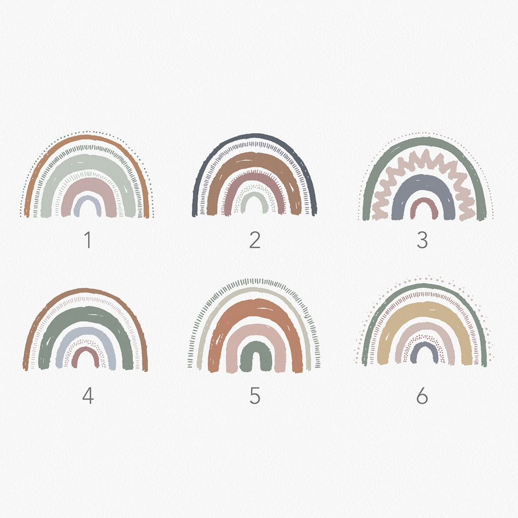 Boho XL Rainbow, Wall Decals colourways