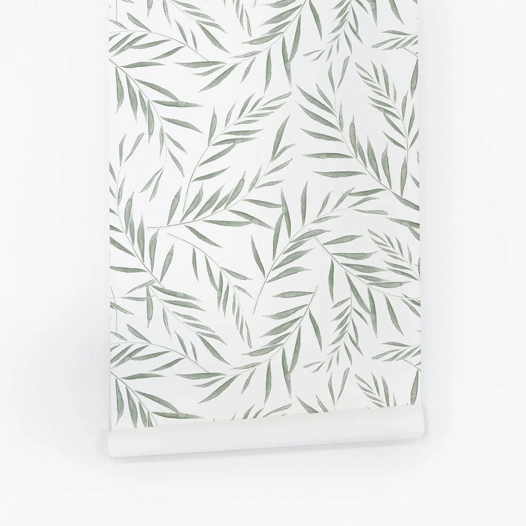 Botanical Foliage, Pattern Wallpaper Closeup