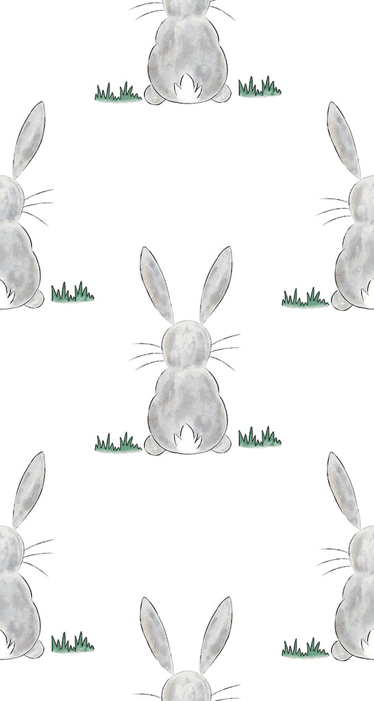 Bunny Butt, Pattern Wallpaper closeup