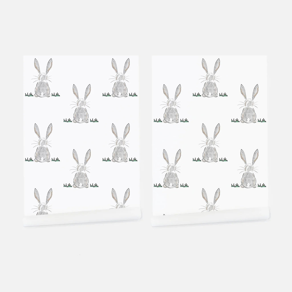 Bunny Butt, Pattern Wallpaper closeup