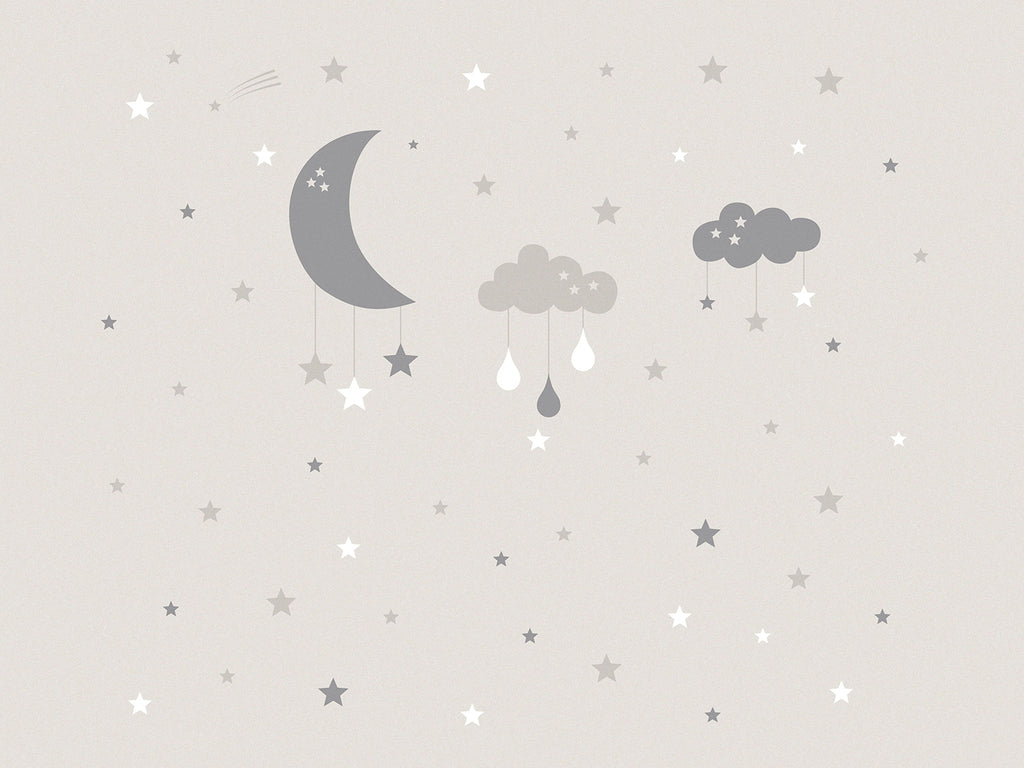 Cloudy Night, Wallpaper in Sand close up
