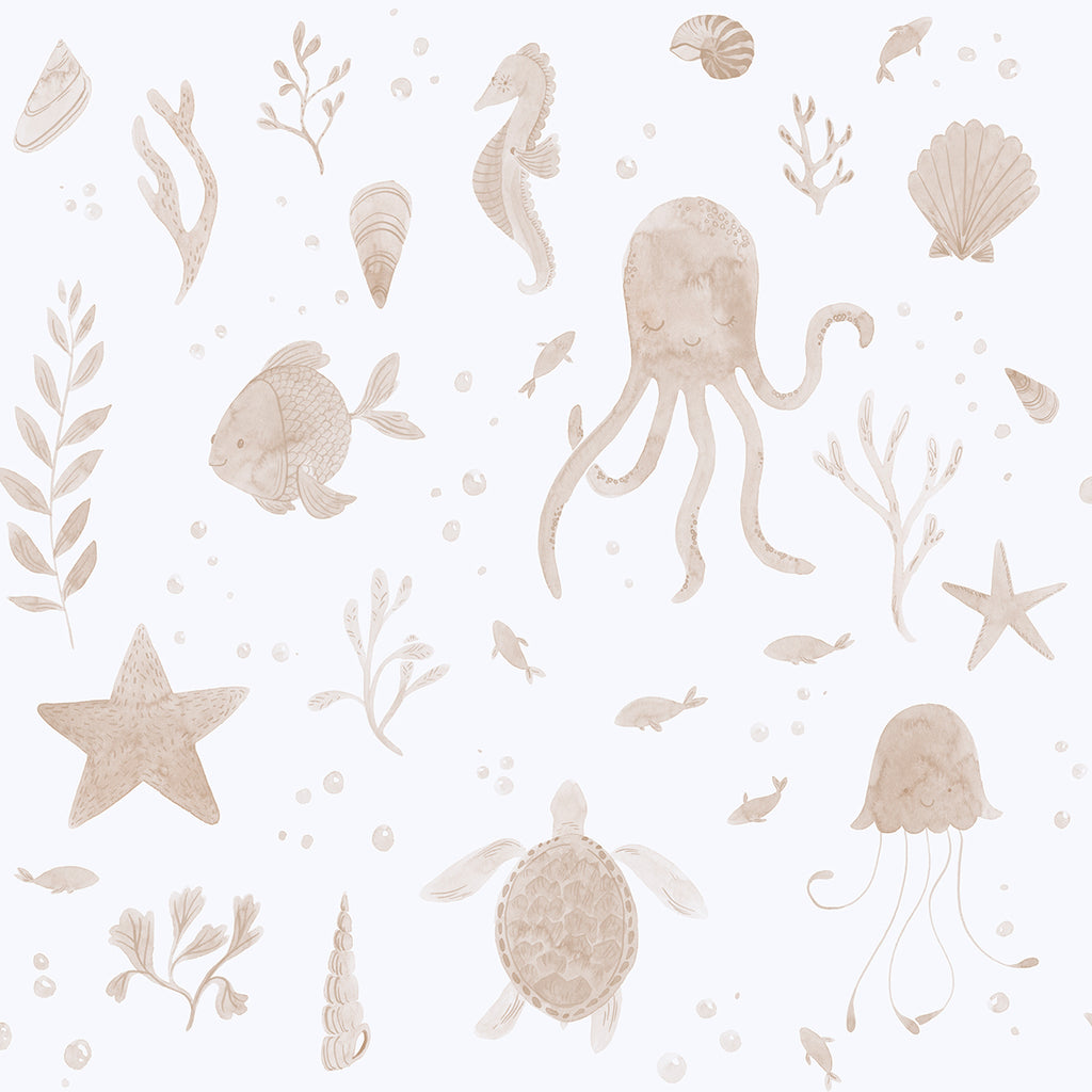 Corals and Friends, Wallpaper in Nude Closeup