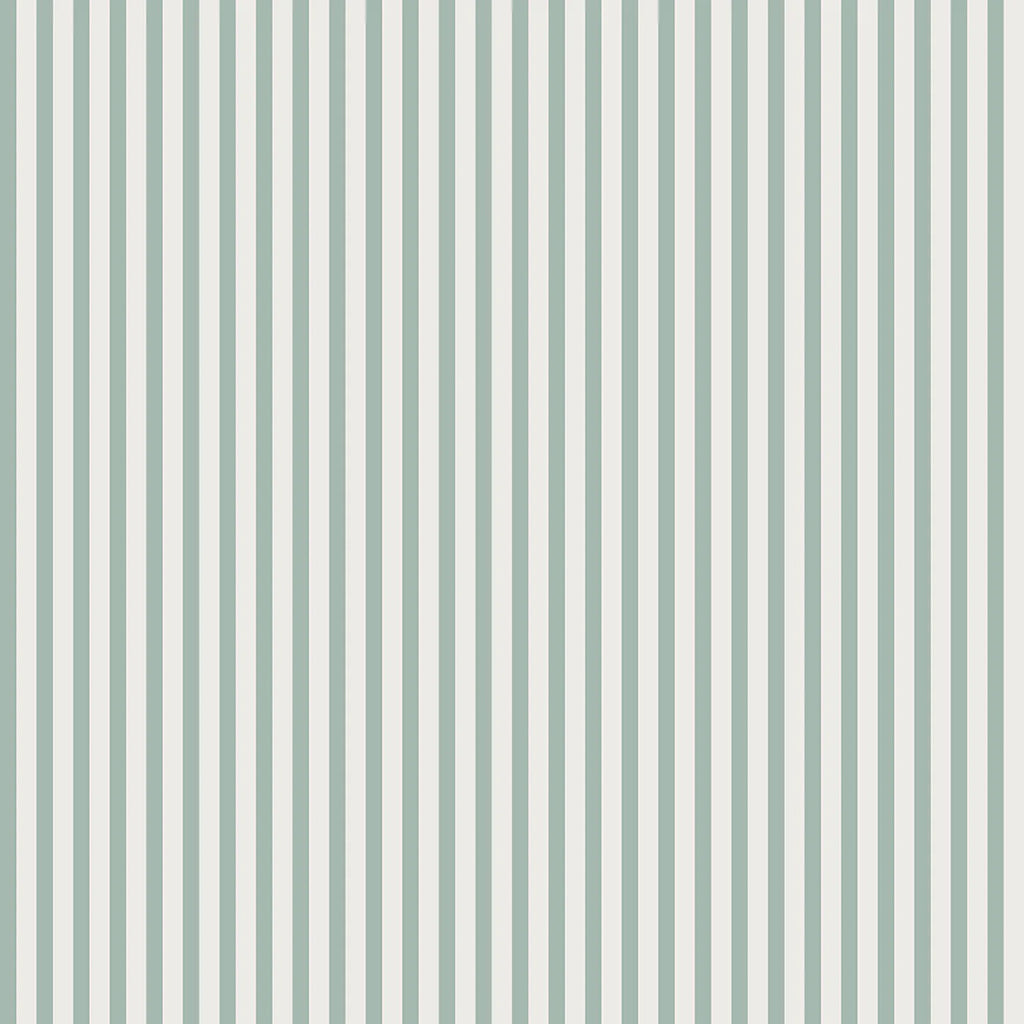 Delicate Stripes, Pattern Wallpaper in Sage close up