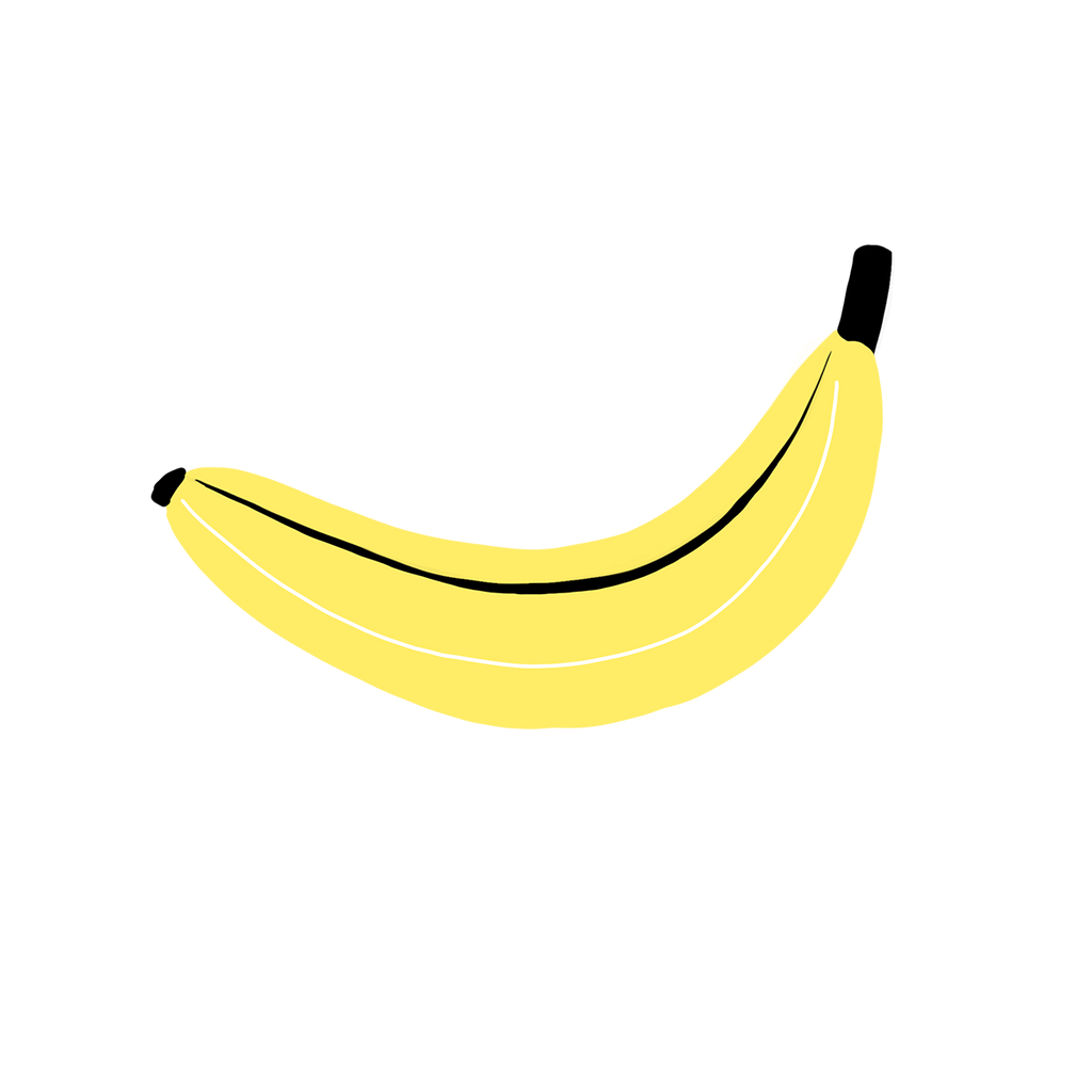Fruits Party, Wall Decals Banana graphics Close Up