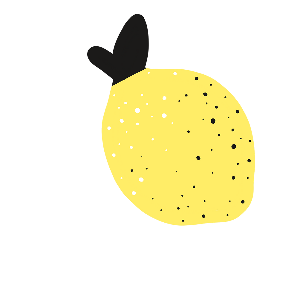 Fruits Party, Wall Decals Lemon graphics Close Up