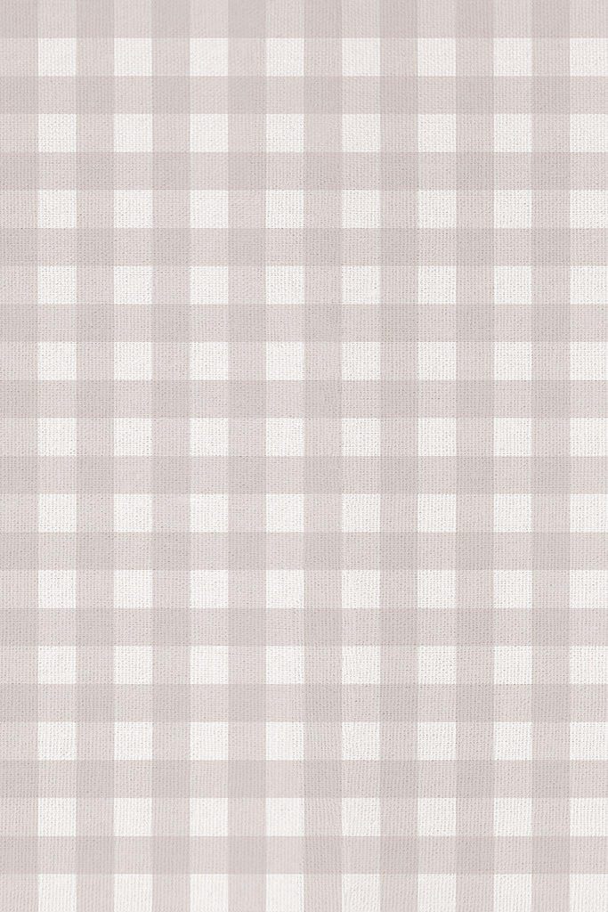 Gingham Pattern Wallpaper in Grey close up Grey close up