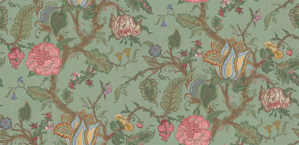 Growing Wilderness Floral, Wallpaper closeup