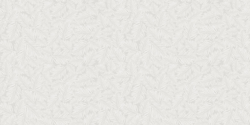 Heather Fern, Pattern Wallpaper in Light Grey close up
