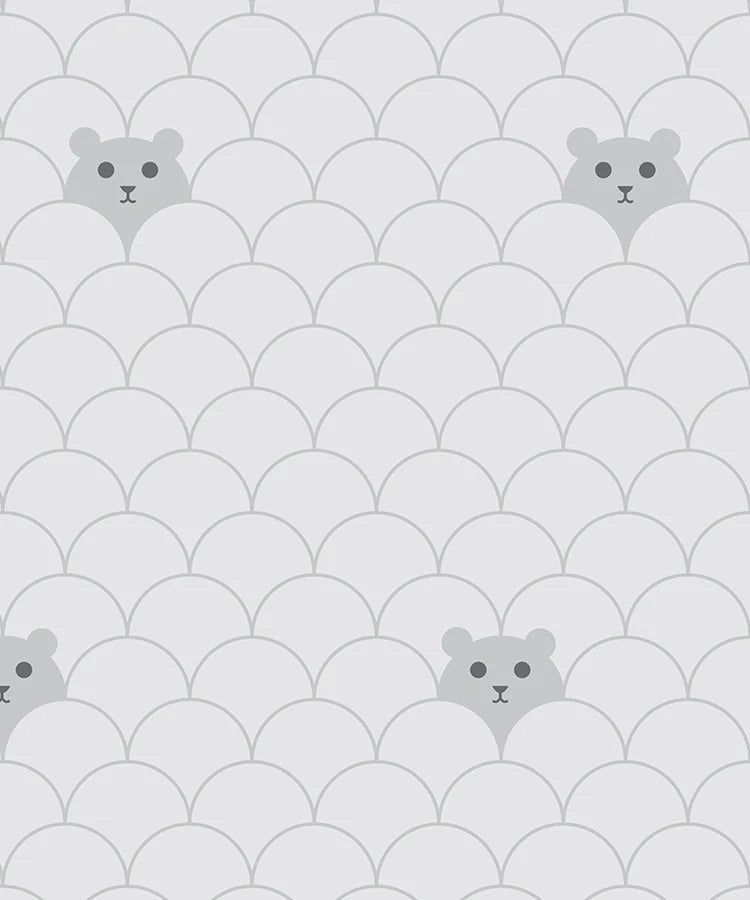 Hide and Seek Bear, Pattern Wallpaper close up