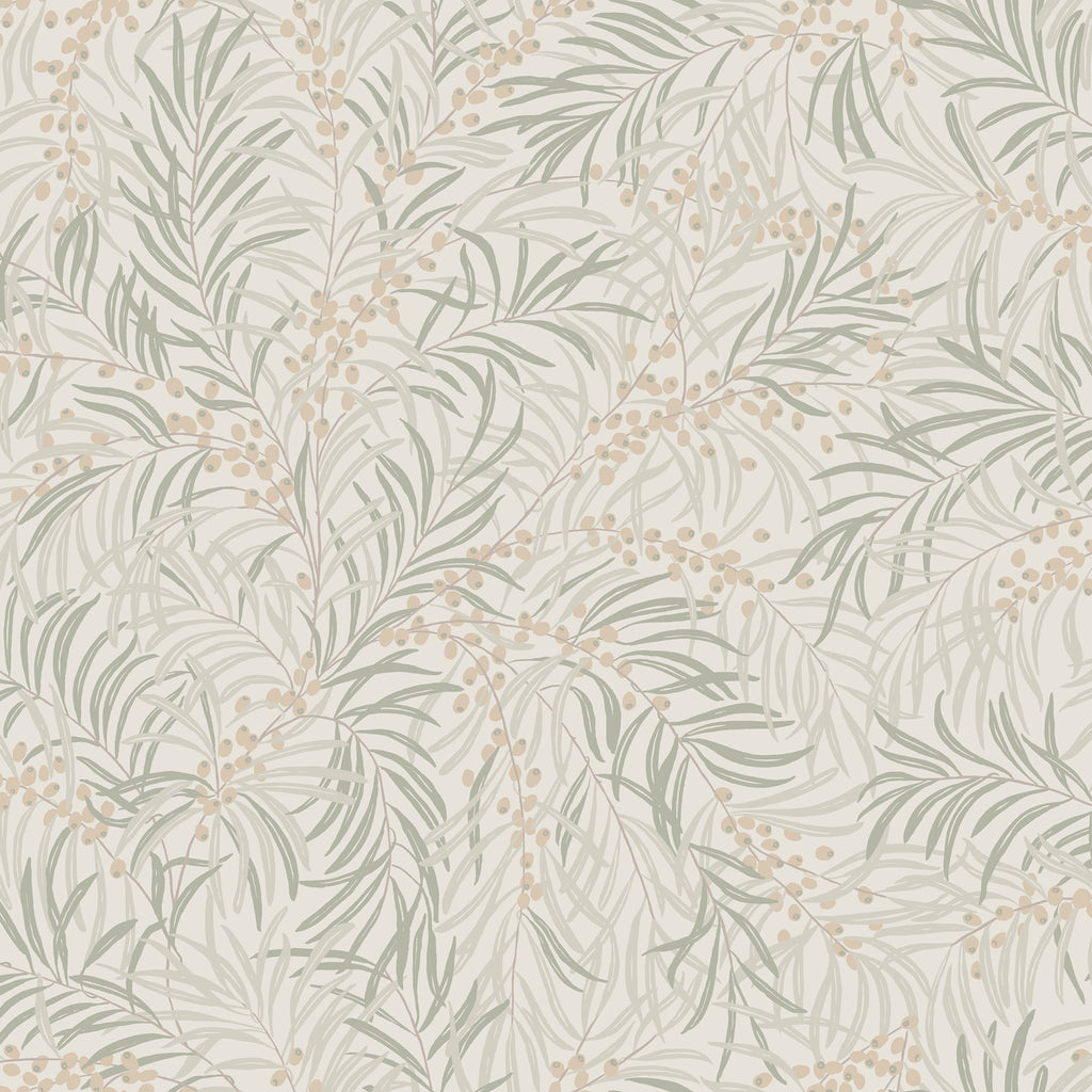 Idun, Nature Pattern Wallpaper in Sand close up 