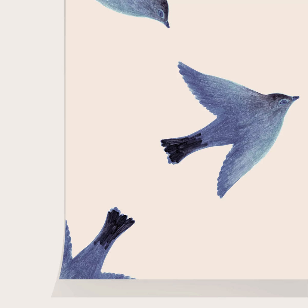 L'oiseau Swallows, Pattern Wallpaper Closeup