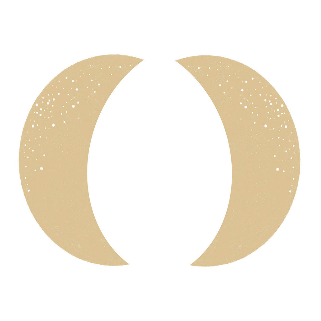 Moon Phases, Wall Decals in Yellow Graphics close up