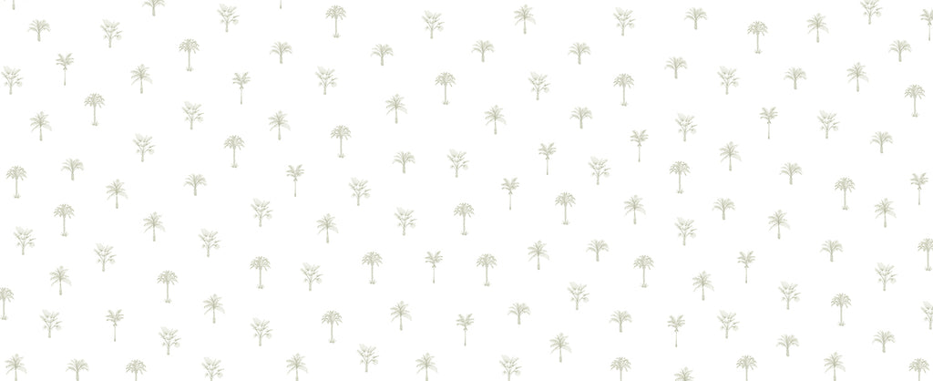Pamela Palm, Tropical Pattern Wallpaper in Green close up