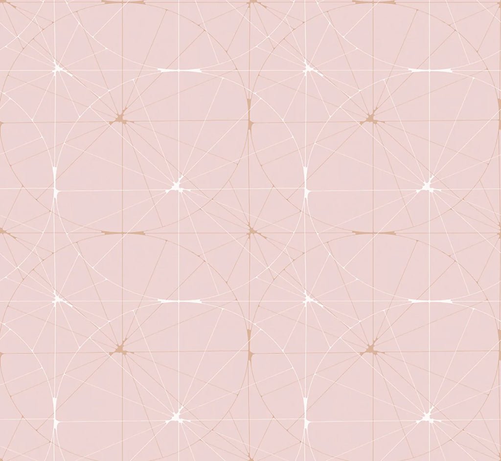 Perfect Fit Powder Pink, Pattern Wallpaper close up