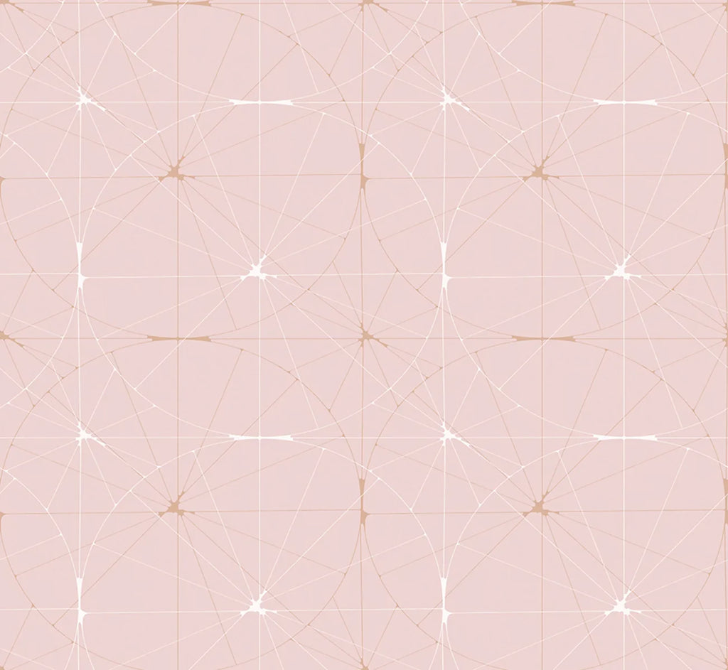 Perfect Fit Powder Pink, Pattern Wallpaper close up