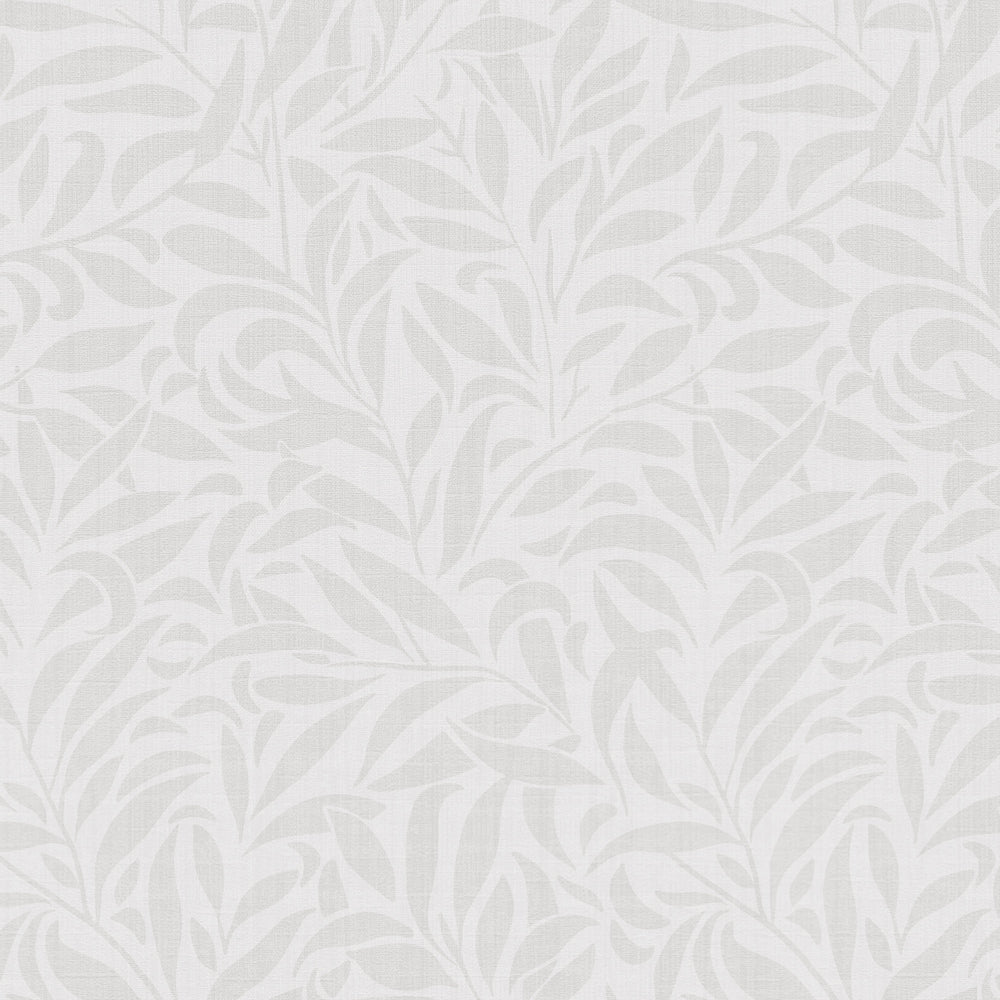 Rippling leaves wallpaper grey