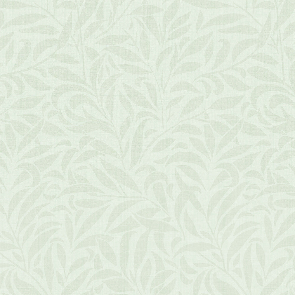 Rippling leaves wallpaper sage
