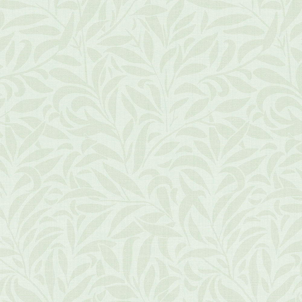 Rippling leaves wallpaper sage