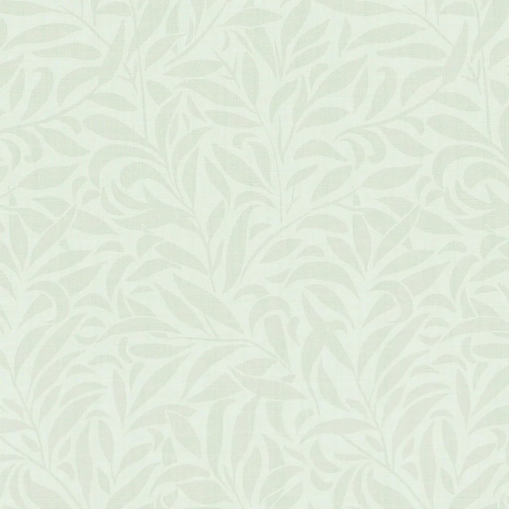 Rippling Leaves, Pattern Wallpaper in Sage close up