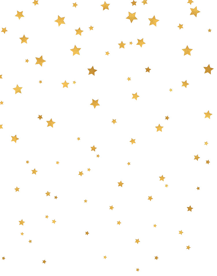 Sky Full of Stars, Pattern Wallpaper in Honey close up 