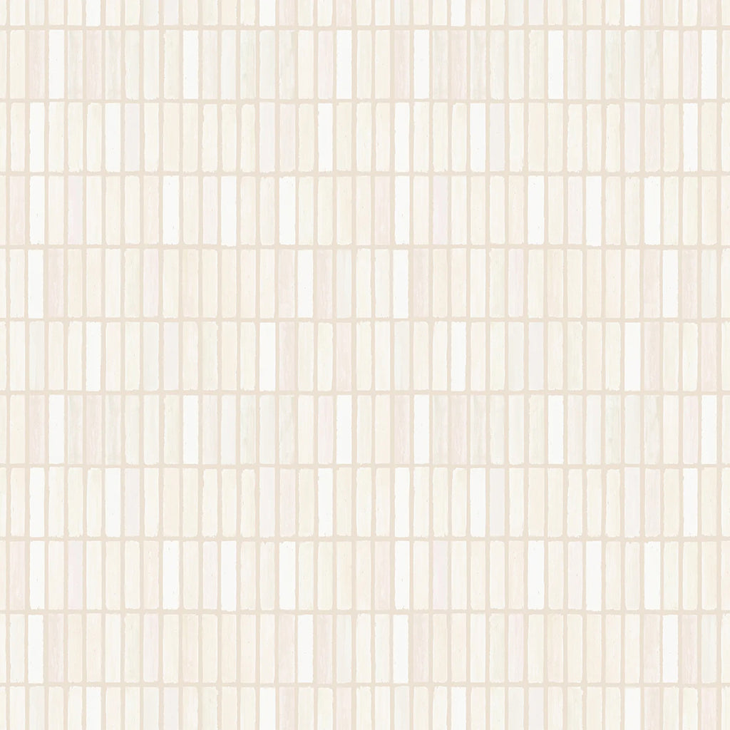 Terra Tessel, Pattern Wallpaper in Beige close up