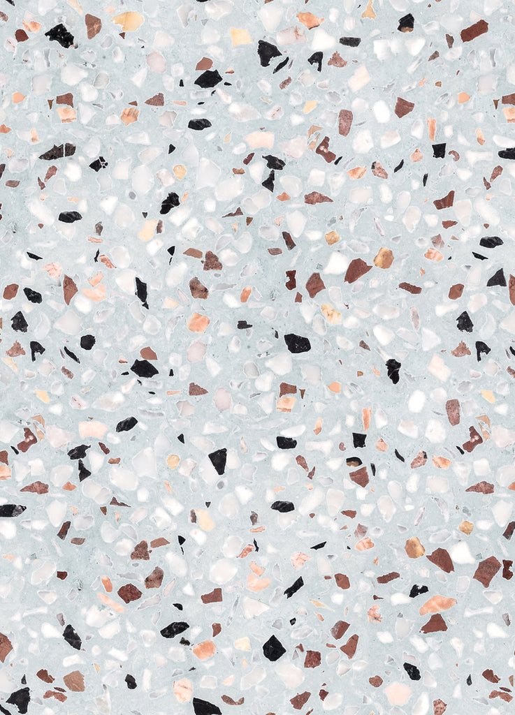 Terrazzo Kern, Faux Texture Wallpaper closeup