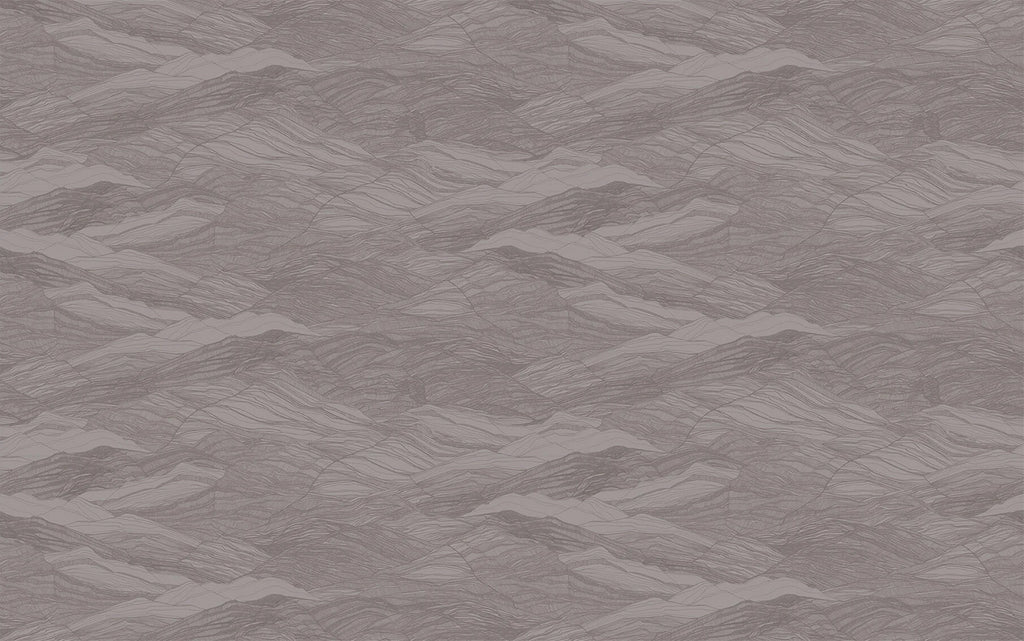 Tidal Waves, Pattern Wallpaper in Grey Blue close up 