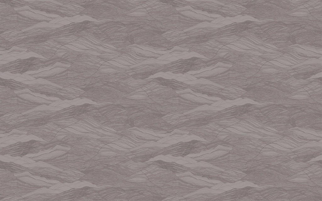 Tidal Waves, Pattern Wallpaper in Grey Blue close up 