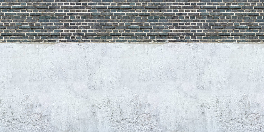 Top Brick Concrete Wall, Faux Texture Wallpaper close up