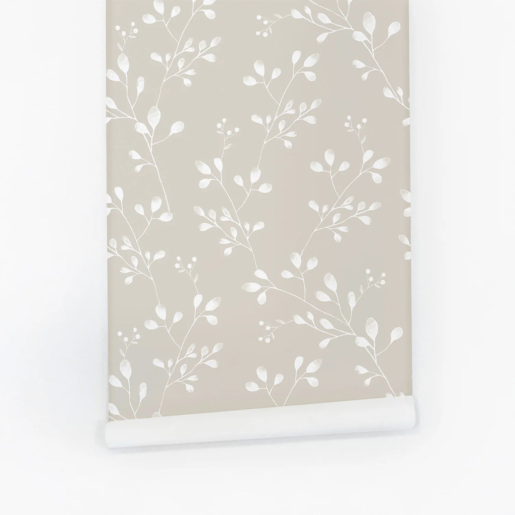 Vintage Wildflower, Pattern Wallpaper, closeup