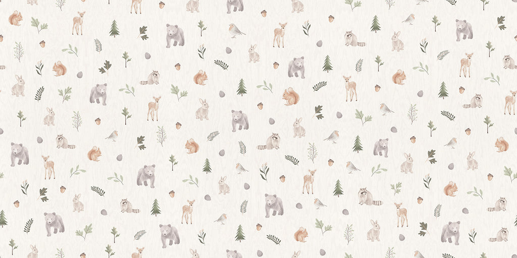 Wild Woods, Animal Pattern Wallpaper Close Up