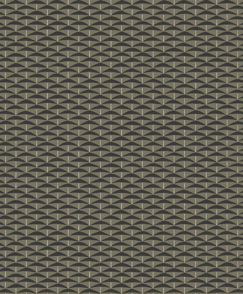 Black Haguland Pattern Wallpaper in hallway