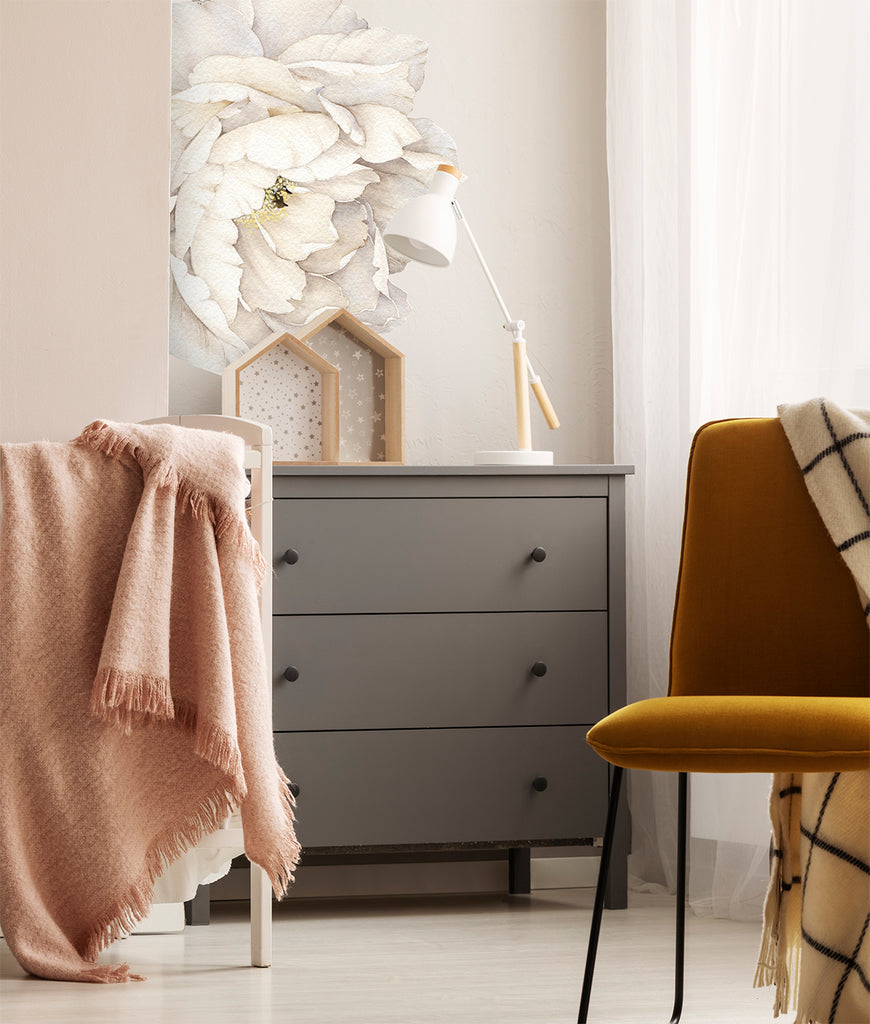 XL Solo Peony Wall Decal