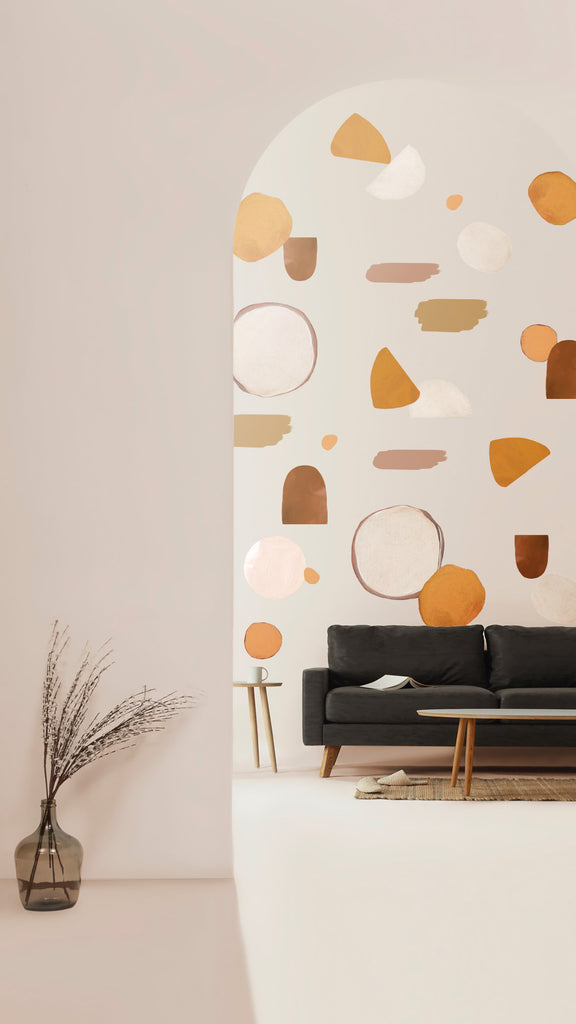 Dune Colours wall decal in a living room