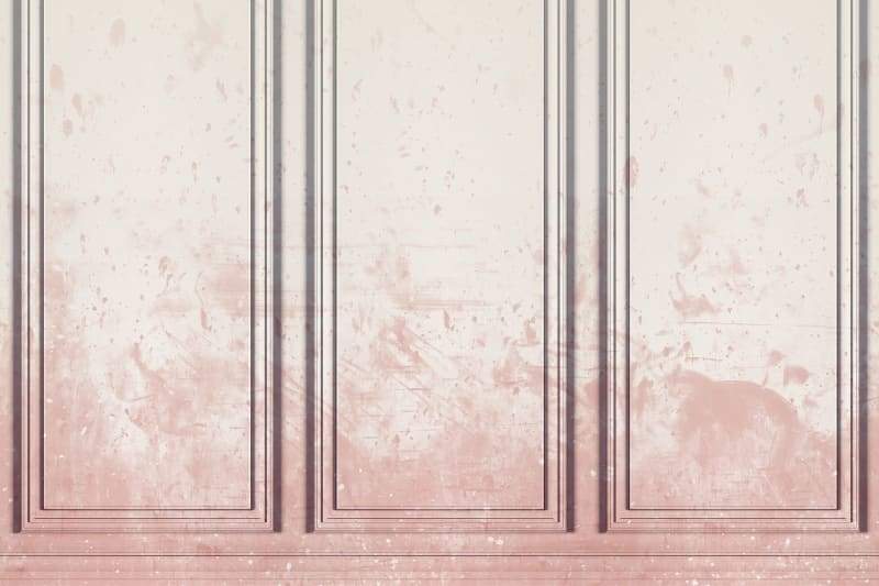 French Panels Wallpaper- Blush Pink closeup