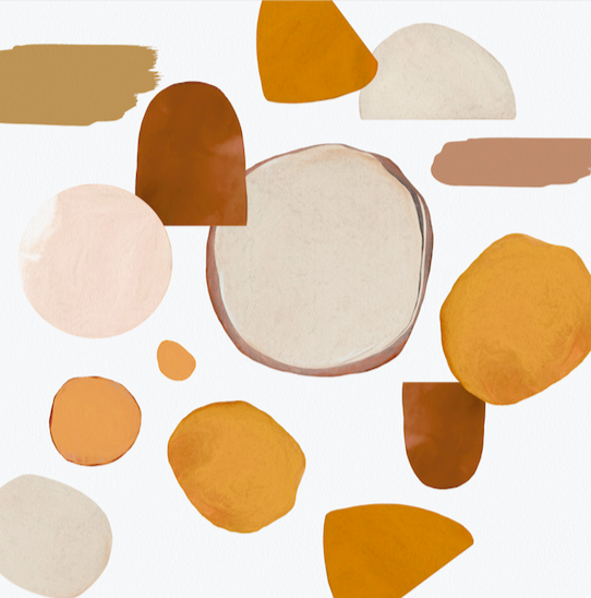 Dune Colours wall decal closeup