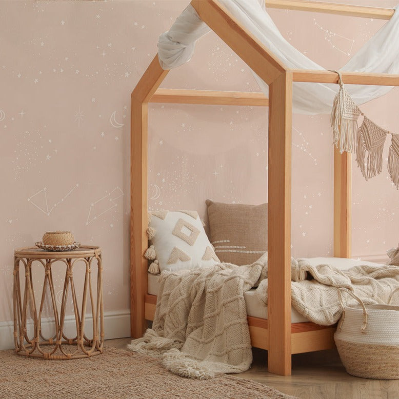 Chalky Stars, Wallpaper in kids galaxy theme bedroom