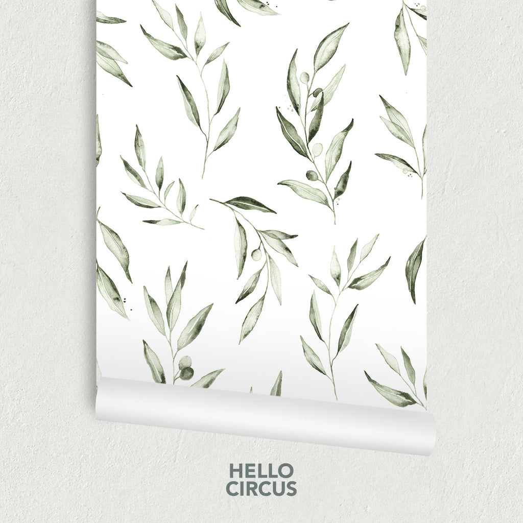 Watercolour Foliage by Olivia Wallpaper