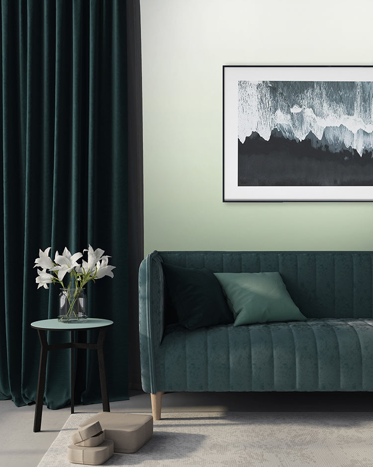 Calbri Ombre Wallpaper in soft sage tones creating a calm and peaceful wall finish