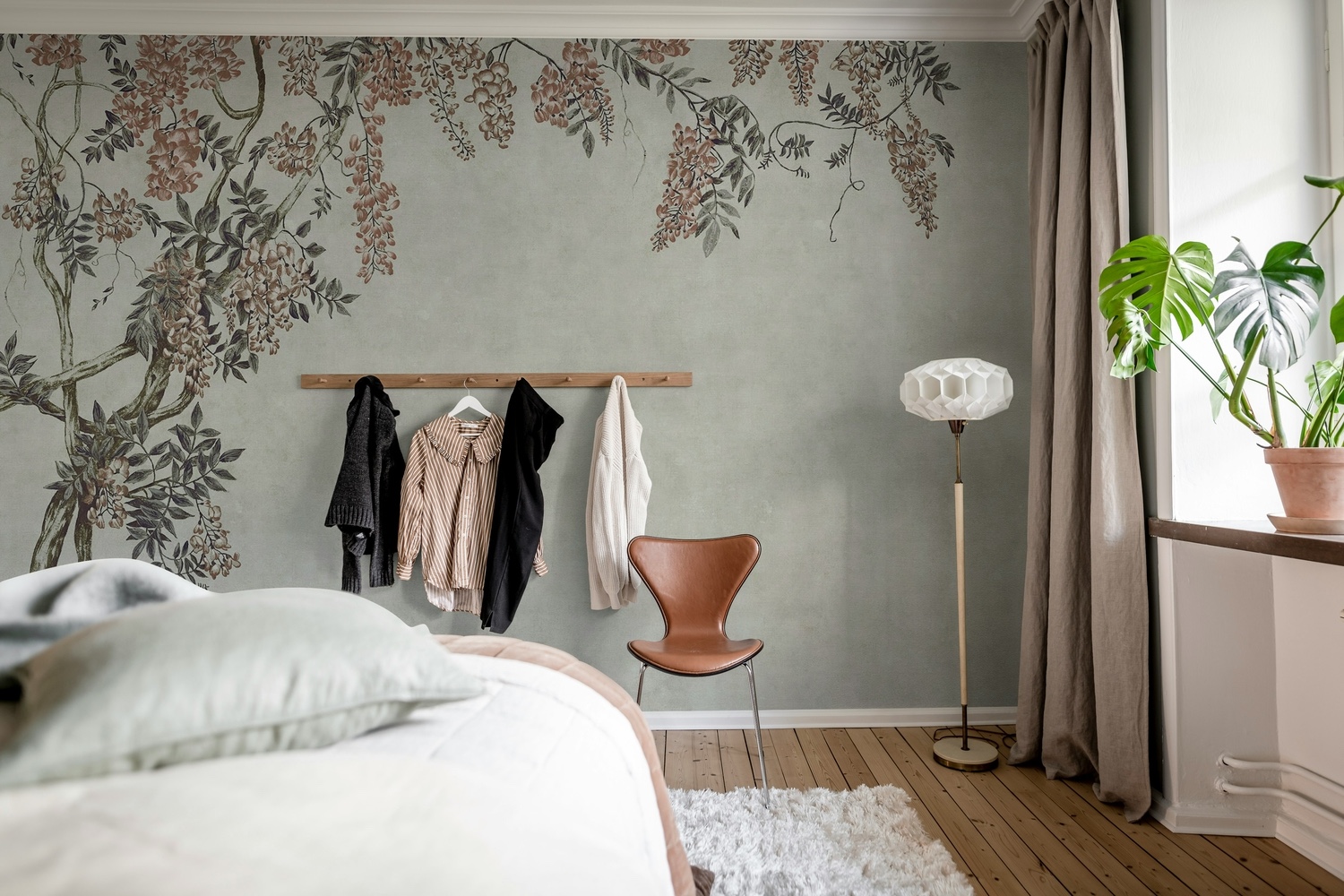 Wisteria Garden, Floral Mural Wallpaper | Hello Circus