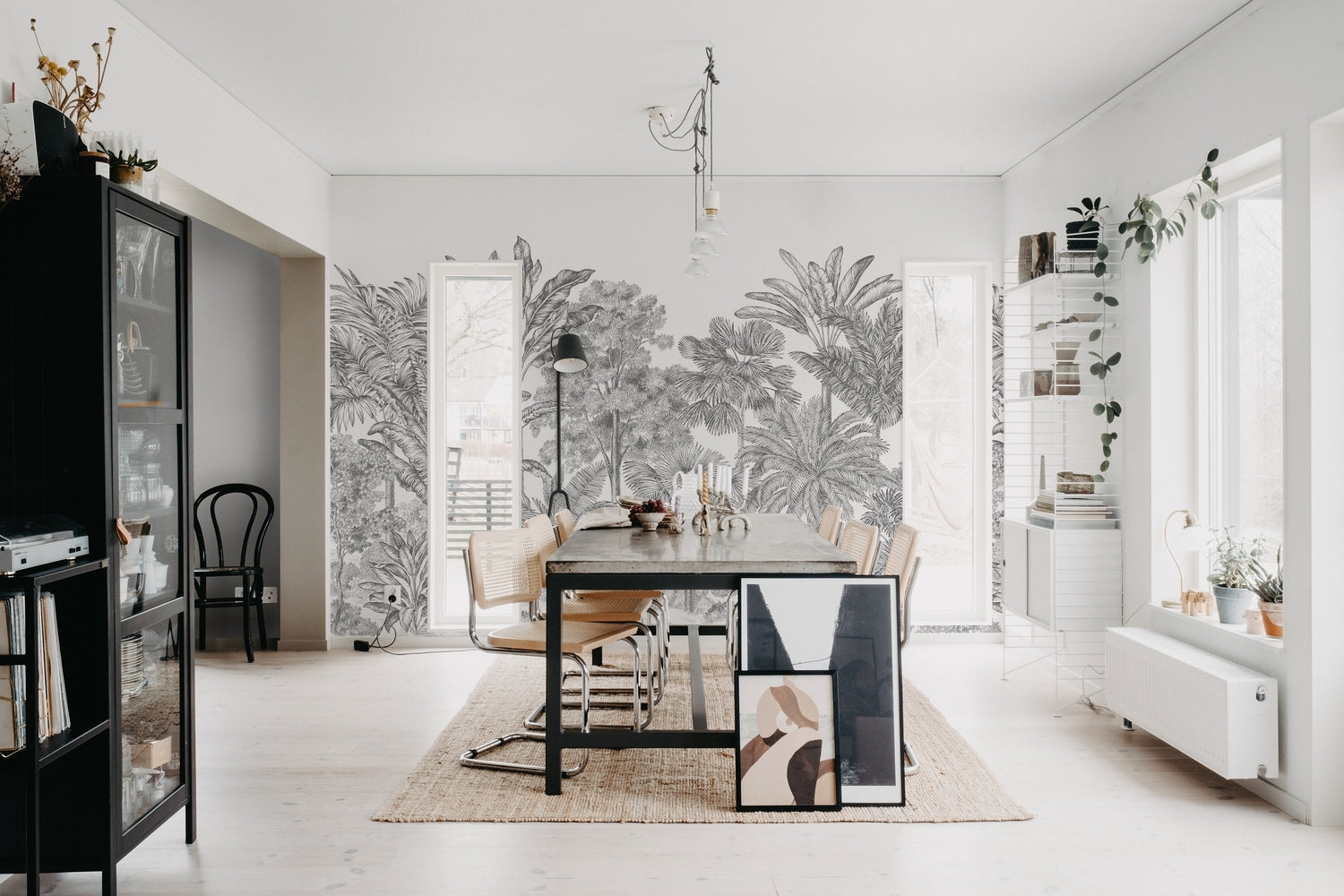 Home office panoramic wallpaper - Tropical Bellewood Wallpaper